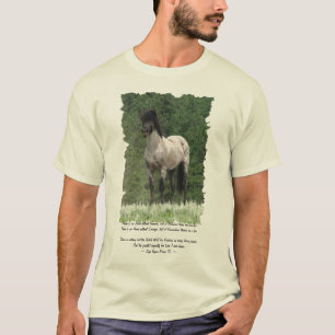 Pureblood Spanish Mustang Art & Poem T-shirt