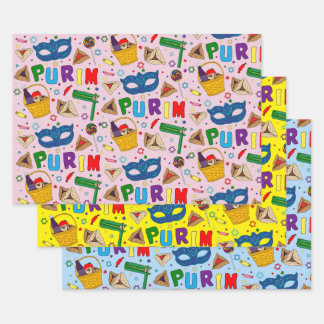 Purim - Enveloppement de papier feuille plate Ense