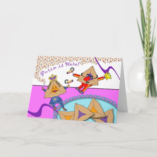 Purim est ici ! Hamantaschen dans la carte de (Devant)