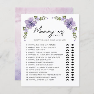 Purple A Little Fleur sauvage Maman ou papa Jeu