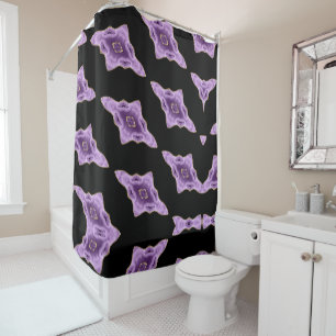 Purple Agate Abstrait rideau de douche