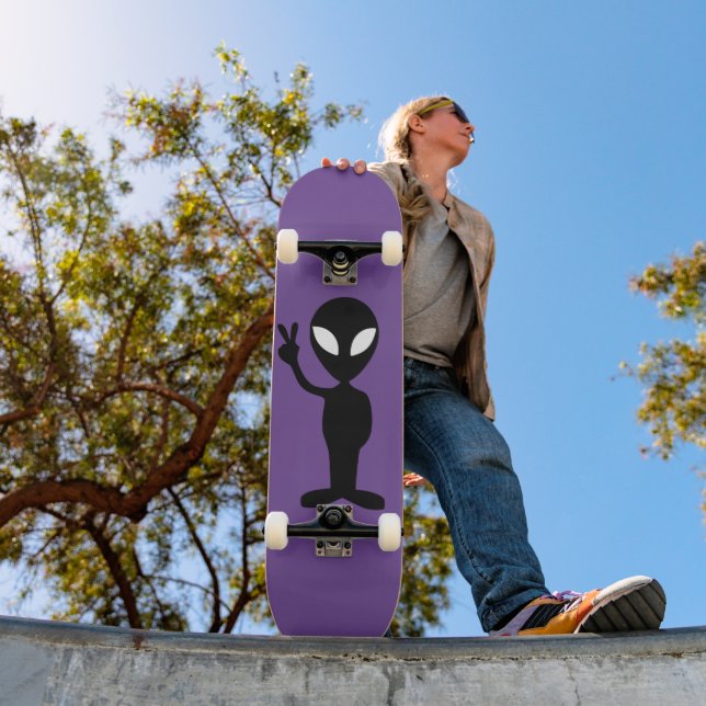 PURPLE Alien Skateboard deck (Extérieur 1)