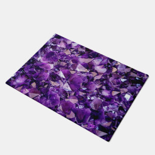 Purple Amethyst Crystal Gemstone Porte tapis