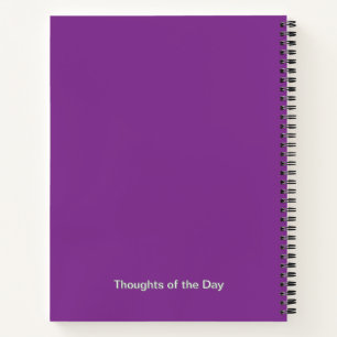 Purple Aster Flower Journal - Personnalisé