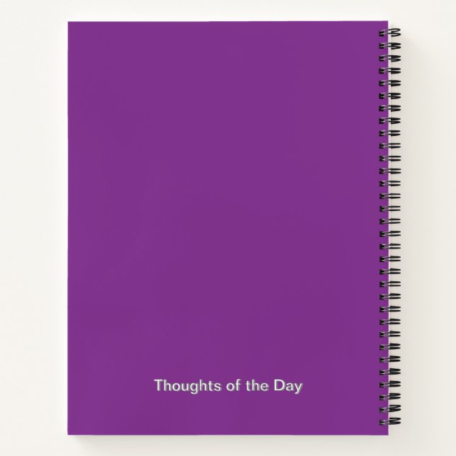 Purple Aster Flower Journal - Personnalisé (Dos)