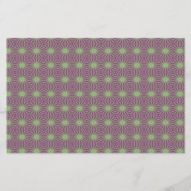 Purple Avec Papier Motif Trippé Vert (Devant)