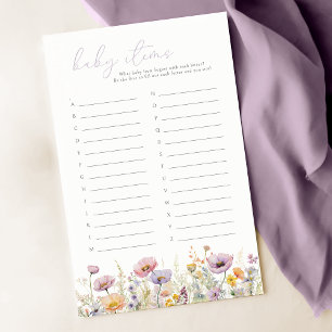 Purple Baby In Bloom Fleur sauvage Baby Items Jeu