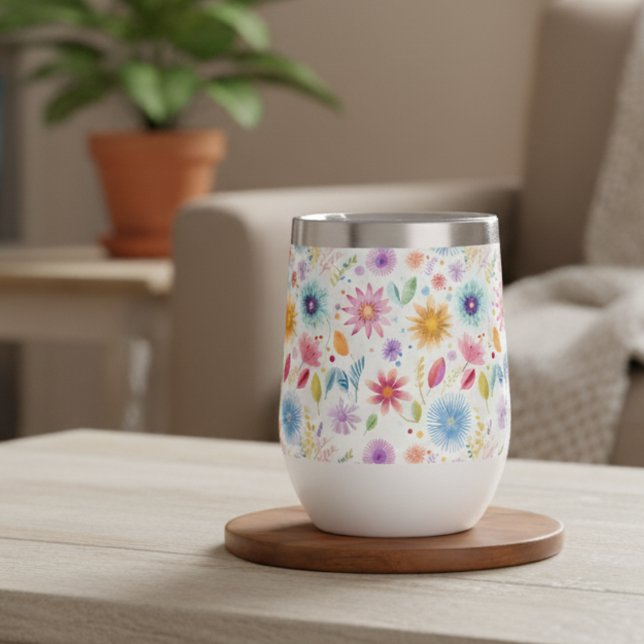 Purple Blue Pink Boho Wildflower (Créateur téléchargé)