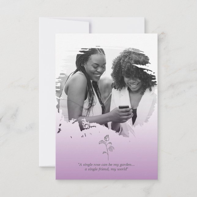 Purple Bridesmaid Proposal with Selfie Brushstroke (Devant)