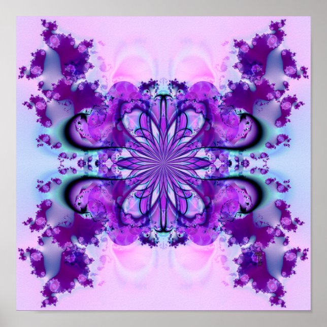 Purple Burst (12 par 12) Affiche d'art (Devant)