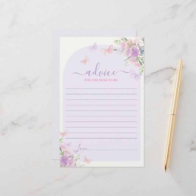 Purple Butterfly Conseils pour la maman à être car (Devant/Arrière en situation)