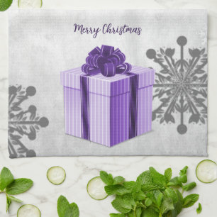 Purple Christmas Cadeau de vacances serviette de c
