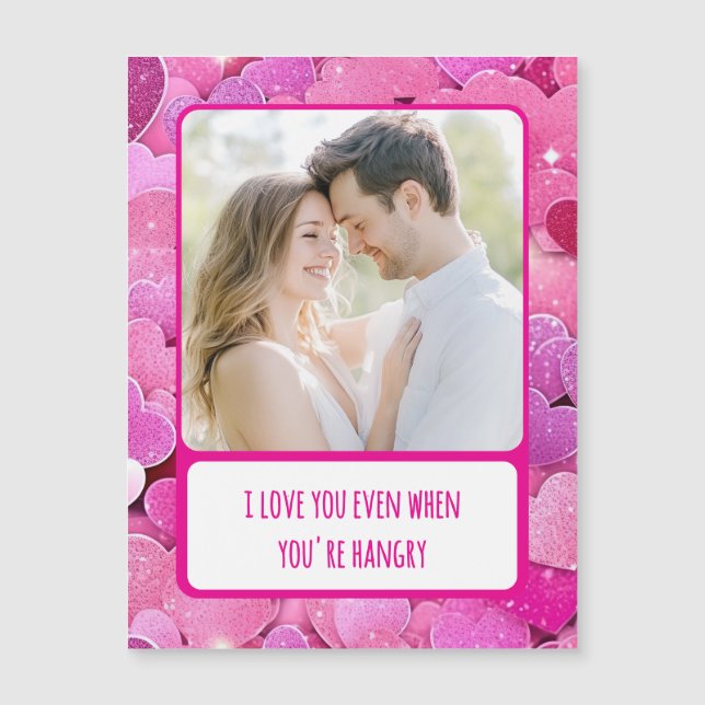 Purple Coeur rose quand vous êtes Carte photo en c (Devant)