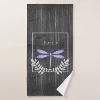 Purple Dragonfly Rustic Personnalisé