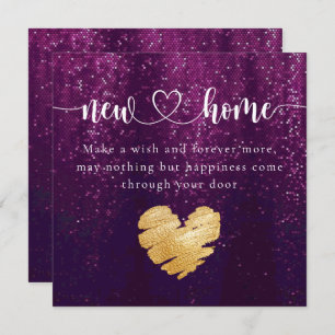 Purple Elegant New Home Carte de chauffage domesti