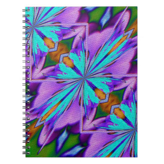 Purple et Aqua Formes Carnet d'art Abstrait