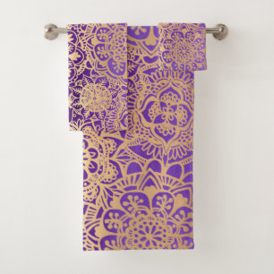 Purple et or Mandala Boho Chic