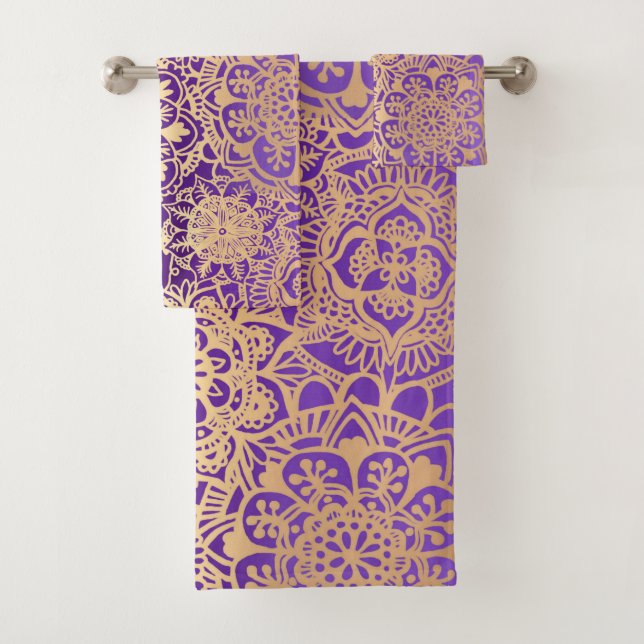Purple et or Mandala Boho Chic (En situation)