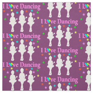 PURPLE ET ROSE J'AIME DANSER BALLET TISSU
