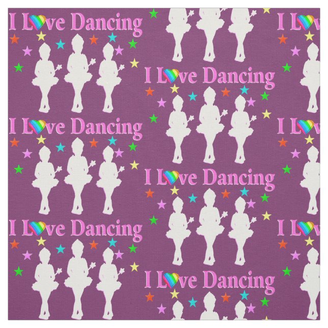 PURPLE ET ROSE J'AIME DANSER BALLET TISSU (Échantillon)