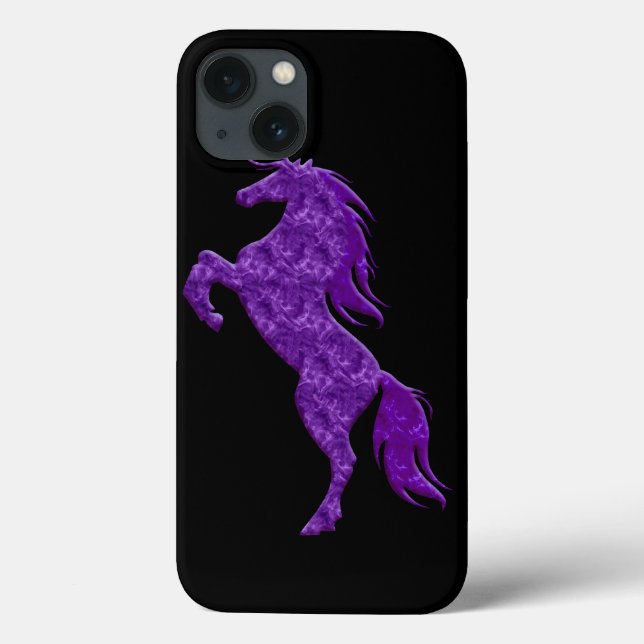 Purple Fire Unicorn iPhone 6 Coque (Verso)