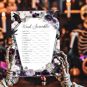 Purple Floral Mot gothique Jeu