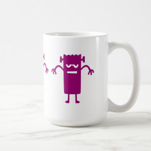 Purple Frankenstein Halloween Clip Art Café Mug