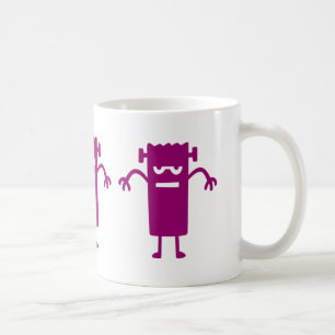 Purple Frankenstein Halloween Clip Art Café Mug