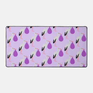 Purple gender neutral Baby Stork Patterned