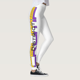 PURPLE/GOLD LEGGINGS