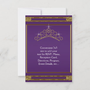 Purple Gold Tiara RSVP Tout Objet