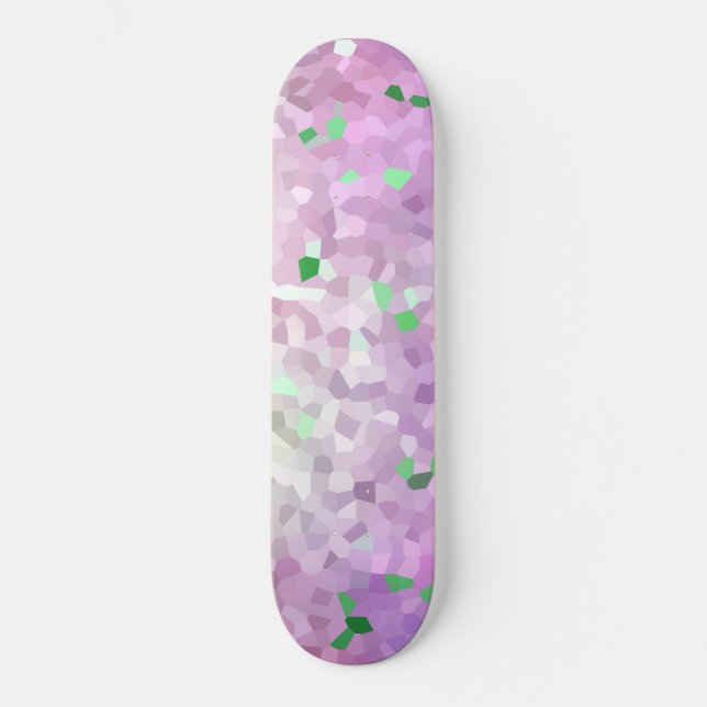 Purple Green Sparkl Espace parler skateboard (Recto)