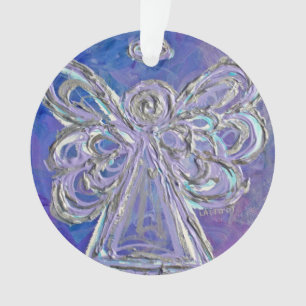 Purple Guardian Angel Cadeau Ornement de vacances