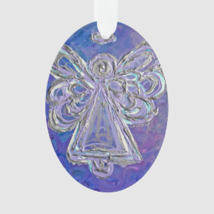 Purple Guardian Angel Cadeau Ornement de vacances