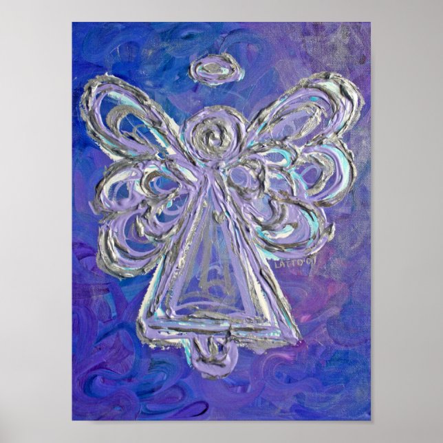 Purple Guardian Angel Poster Art Prints (Devant)
