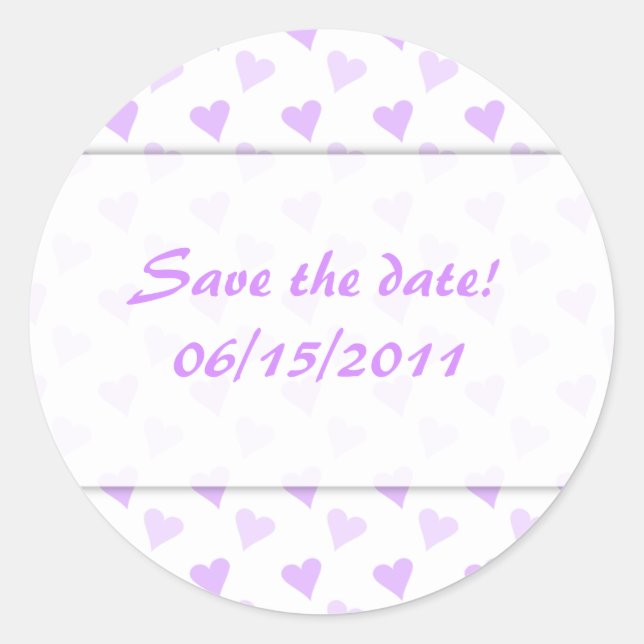 Purple Heart Enregistrer Les Stickers Date (Devant)