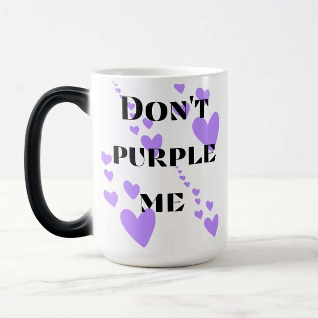 Purple Heart love mug (Gauche)