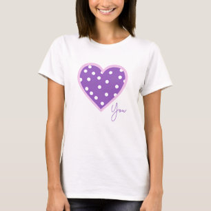 Purple Heart Valentine's Day Cadeau T-Shirt Tee