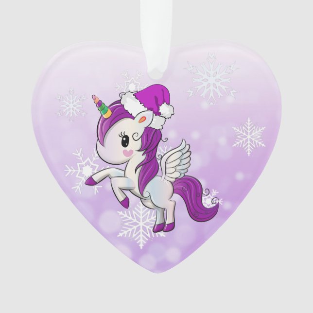 Purple Holiday Unicorn et arroser Noël (devant)