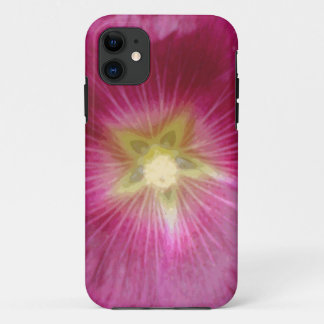 Purple Hollyhocks iPhone 5 Coque