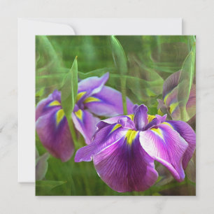 Purple Irises en mouvement - Penser à vous
