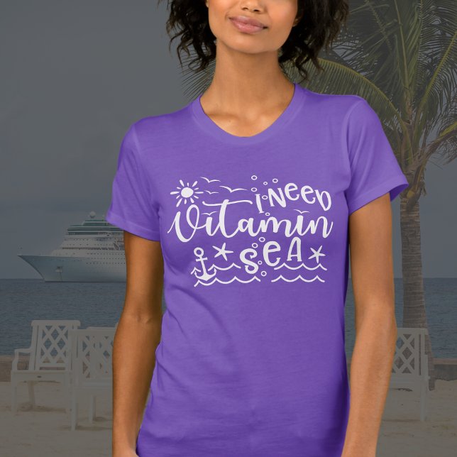 Purple J'ai besoin de vitamine mer T-shirt (Créateur téléchargé)