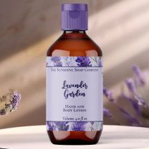 Purple Lavender Garden Cosmétique Étiquette boutei