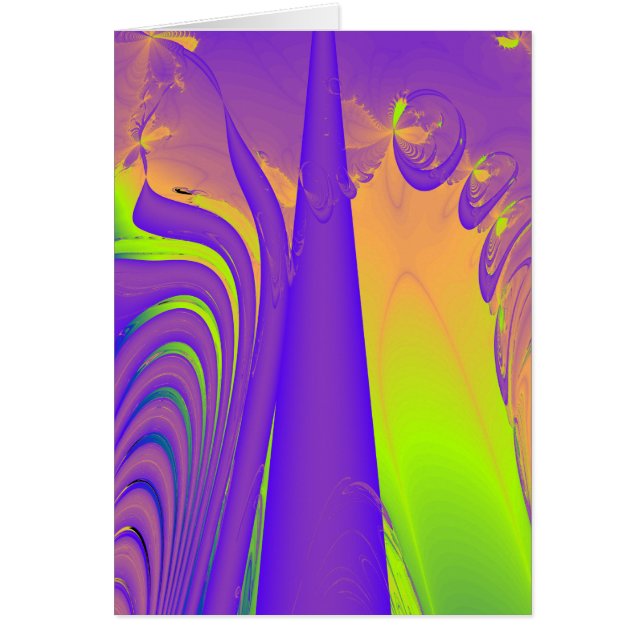 Purple, Lime Green et Orange Fractal Design. (Devant)