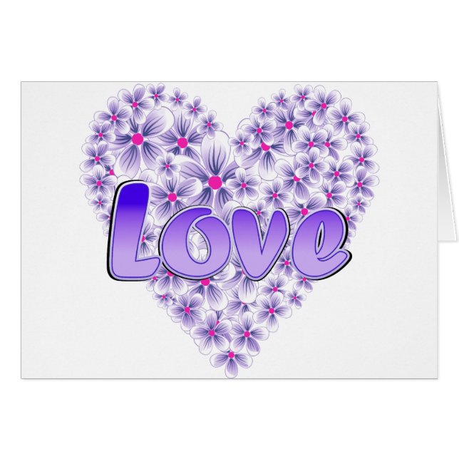 Purple Love and Daisies (Devant horizontal)