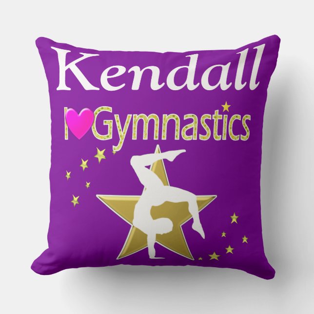 PURPLE LOVE GYMNASTICS COUSSIN (Recto)
