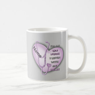 Purple LPN Nurse Coeur Mug