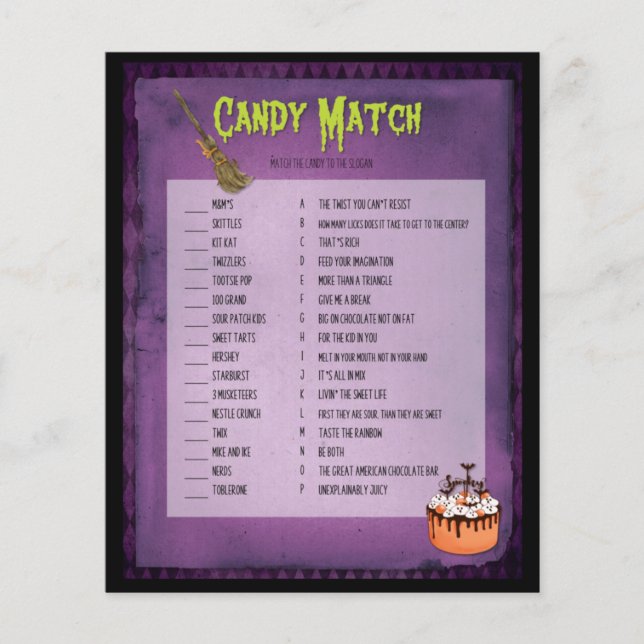 Purple Mash Halloween Candy Match (Devant)