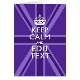 Purple Mauve Gardez Le Calme Et Votre Texte Union 