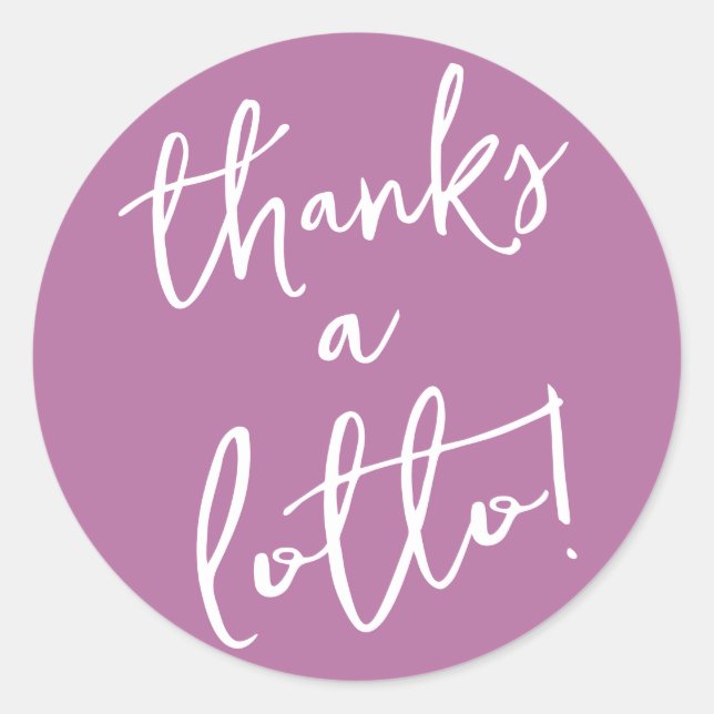 Purple Merci un Sticker Lotto Billet de loterie Fa (Devant)